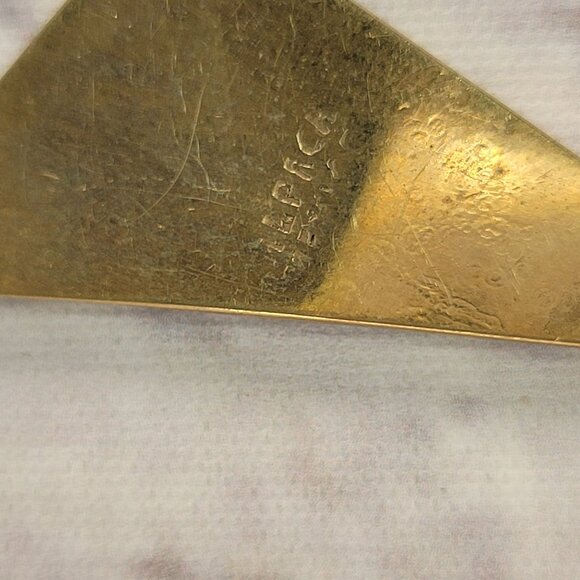 Vintage Mexican Alpaca Earrings Gold-Tone Clip-On Abalone Set Of 2 Pairs - Picture 7 of 7